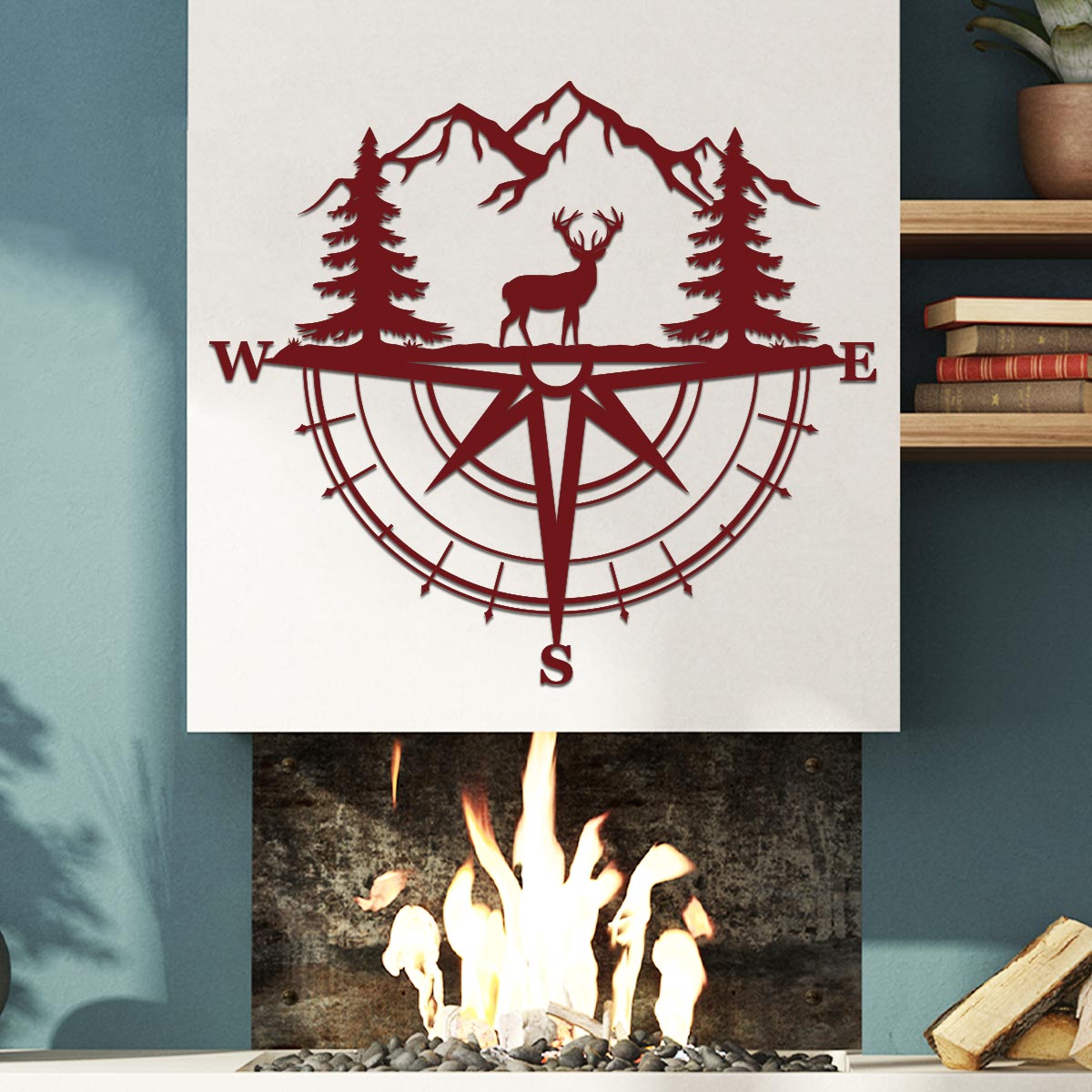 Deer Compass Sign