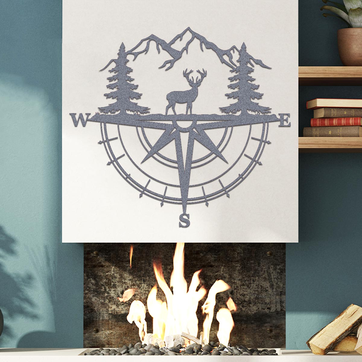 Deer Compass Sign