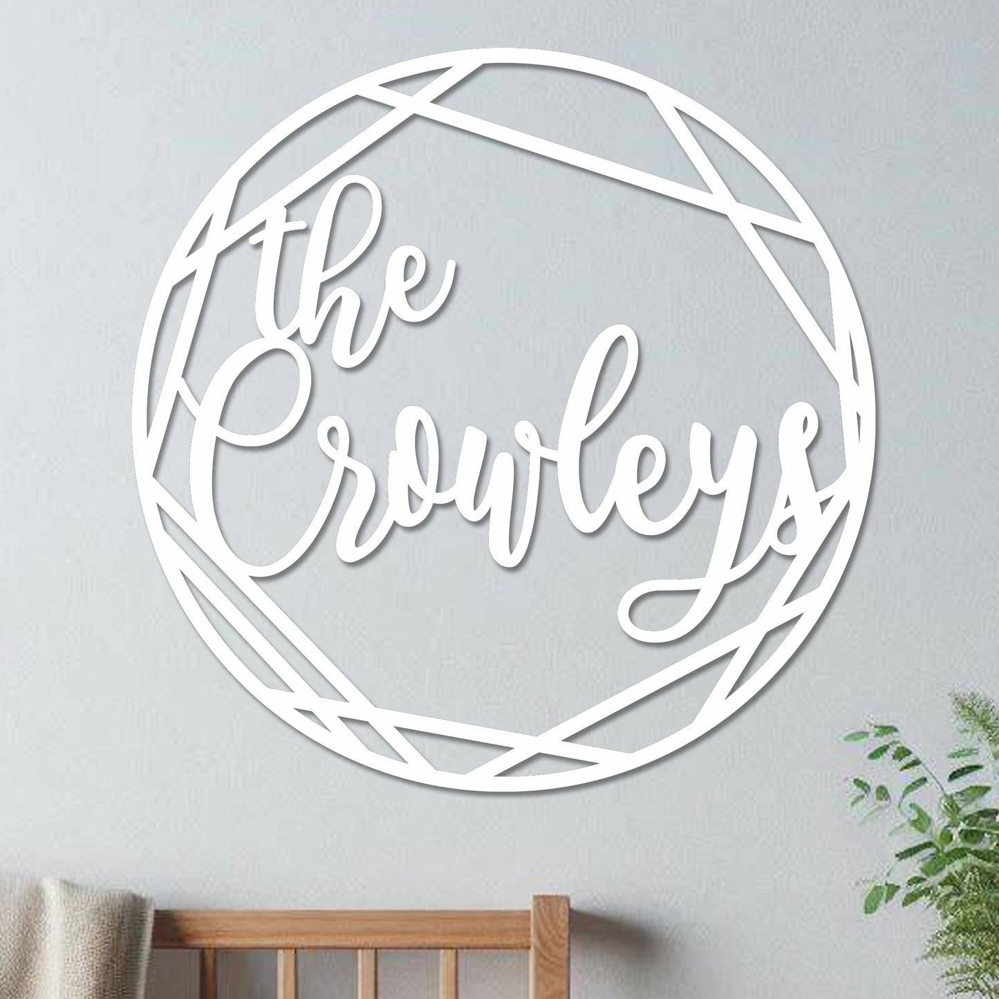Family Name in Wreath