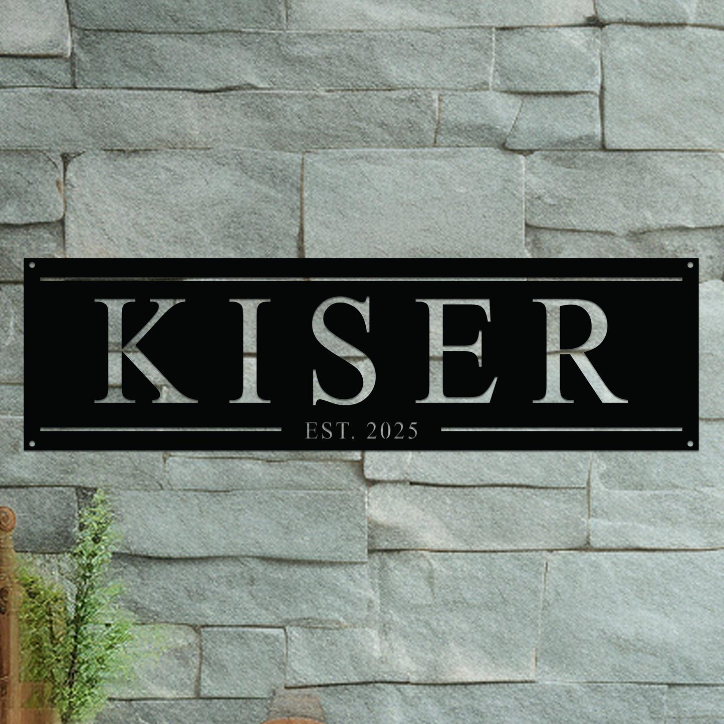 Family Name Sign with Date
