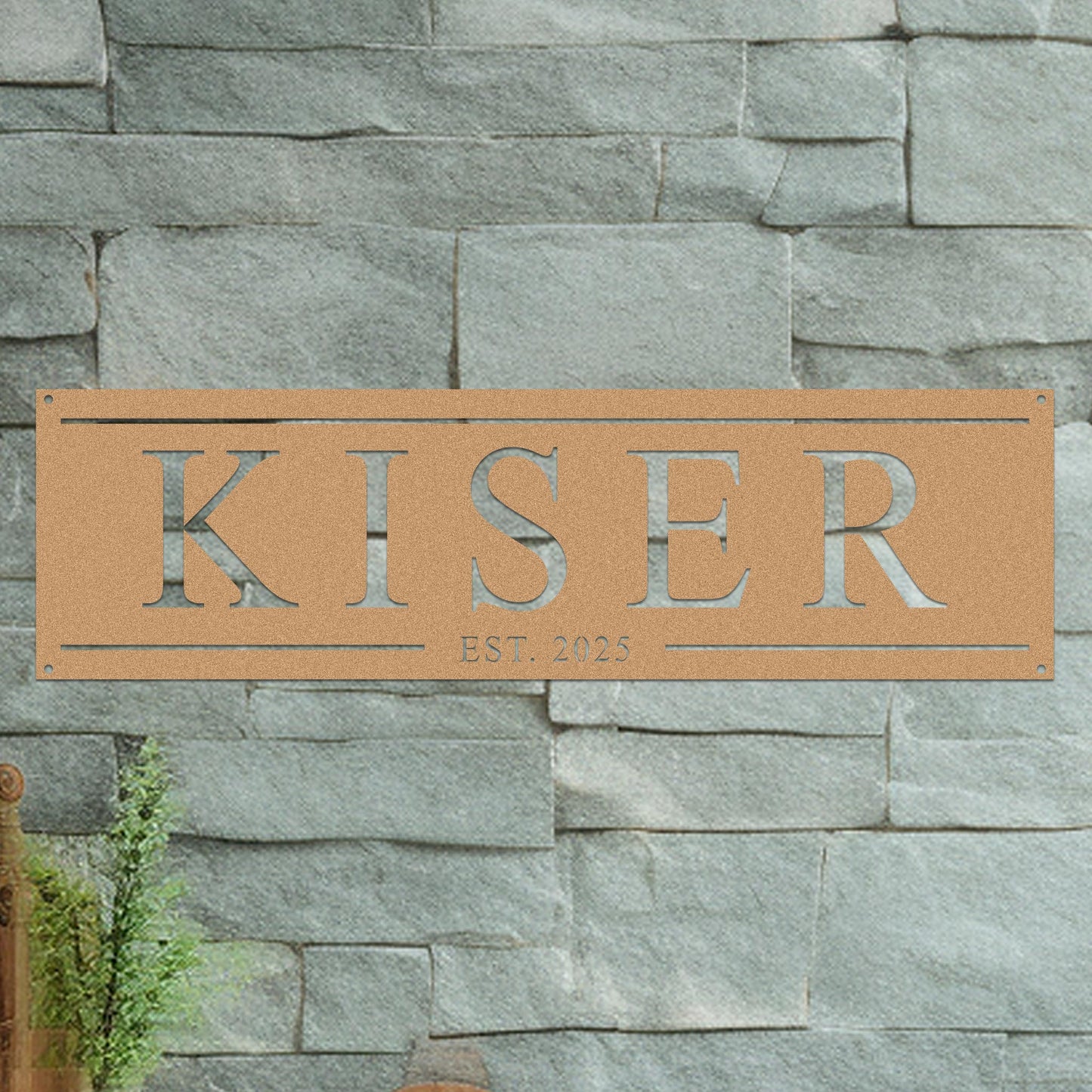 Family Name Sign with Date