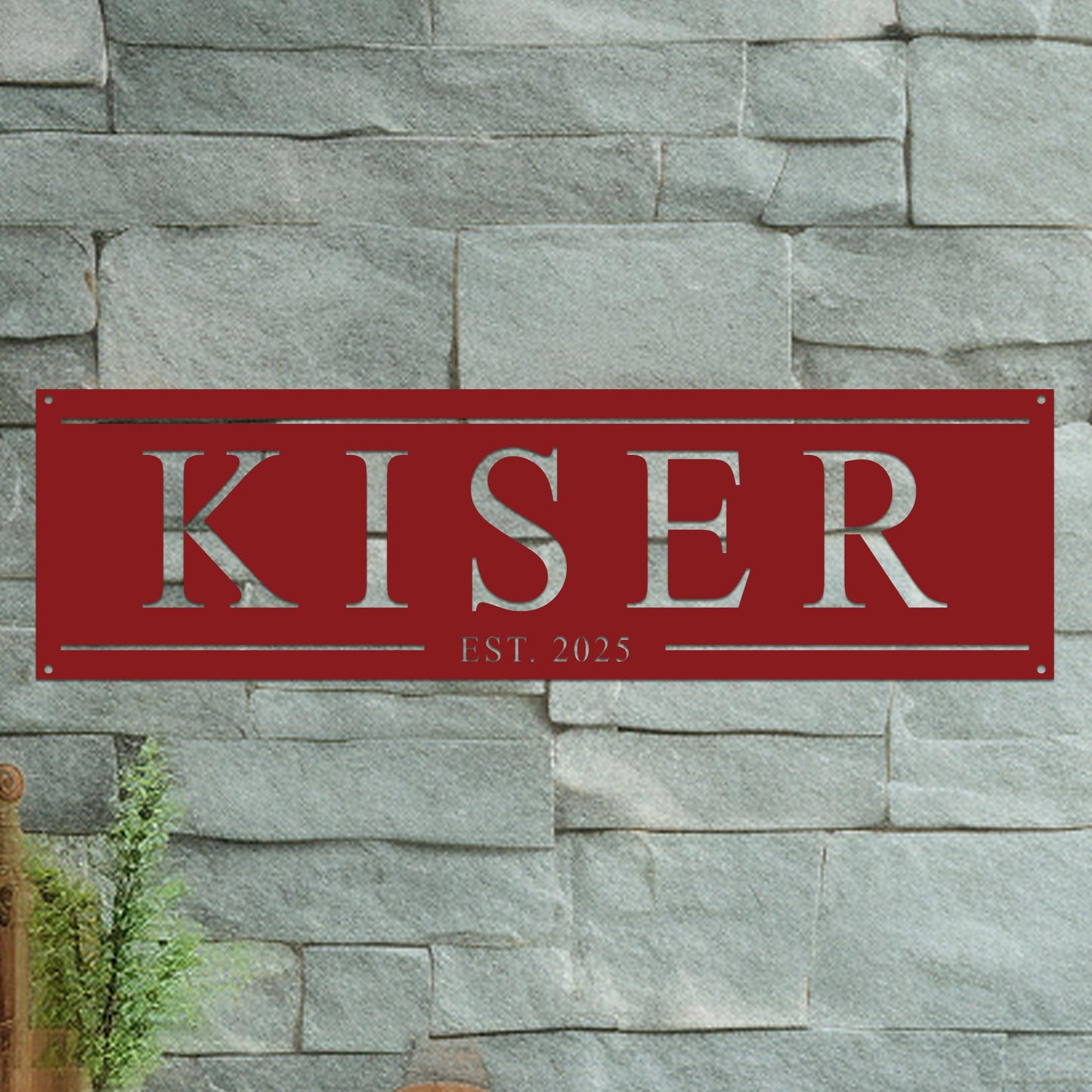 Family Name Sign with Date