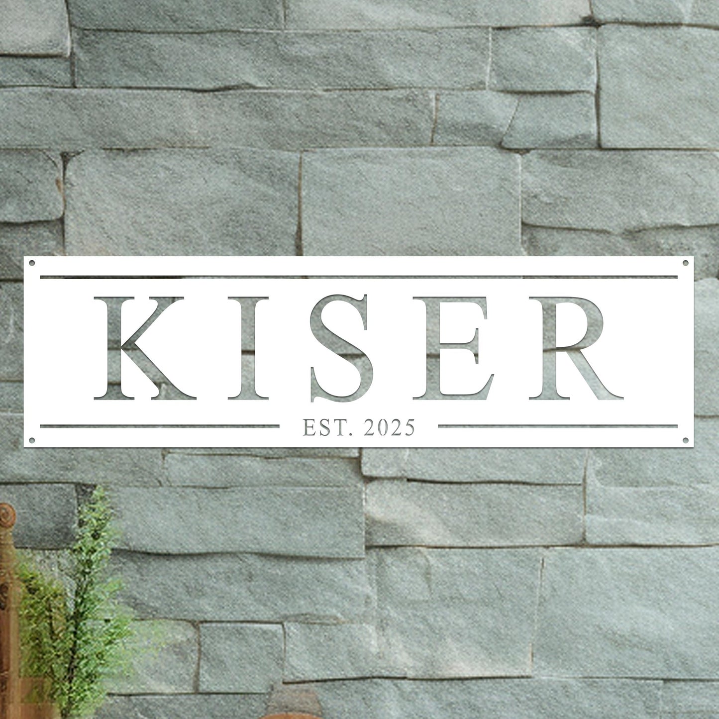 Family Name Sign with Date