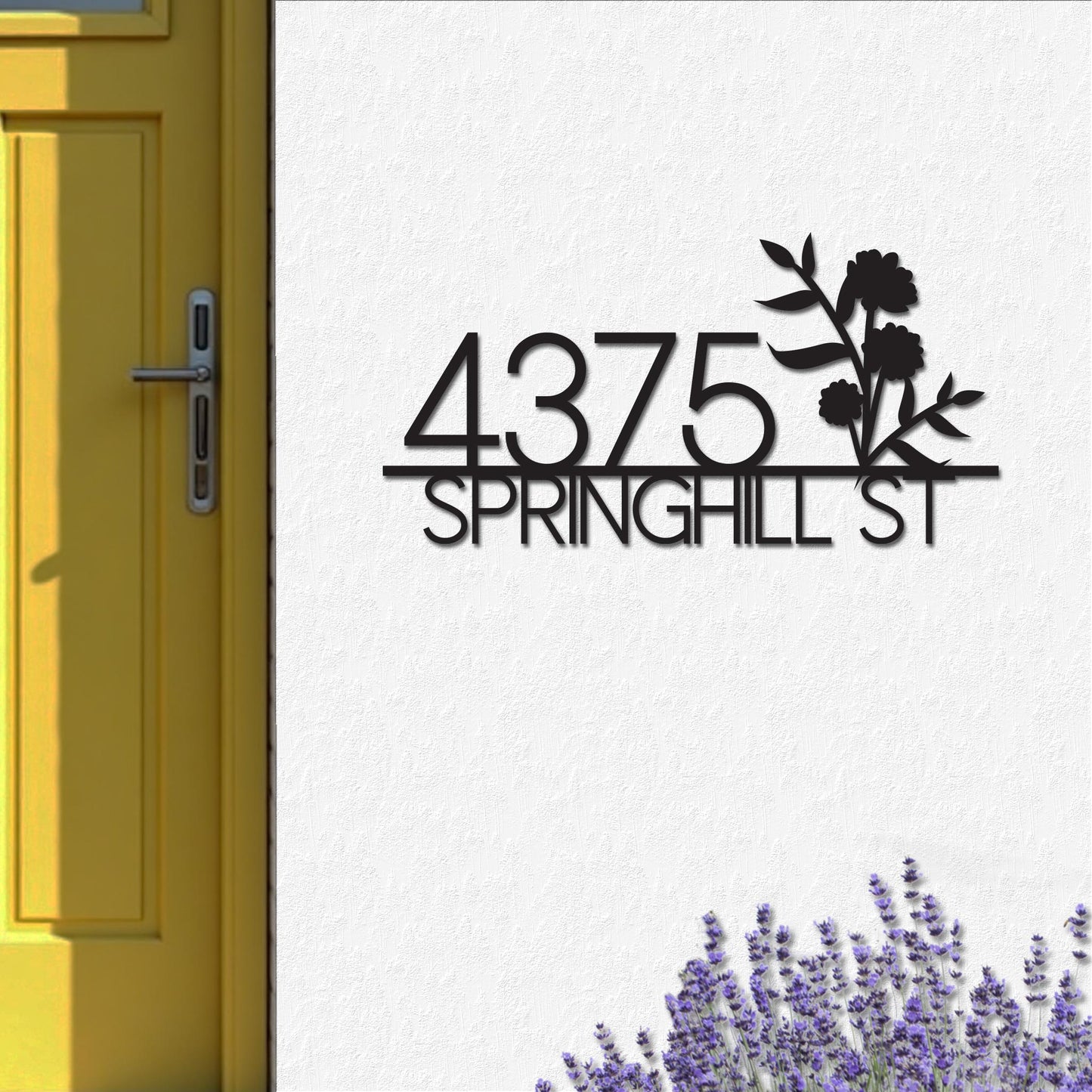 Flowers Address Sign
