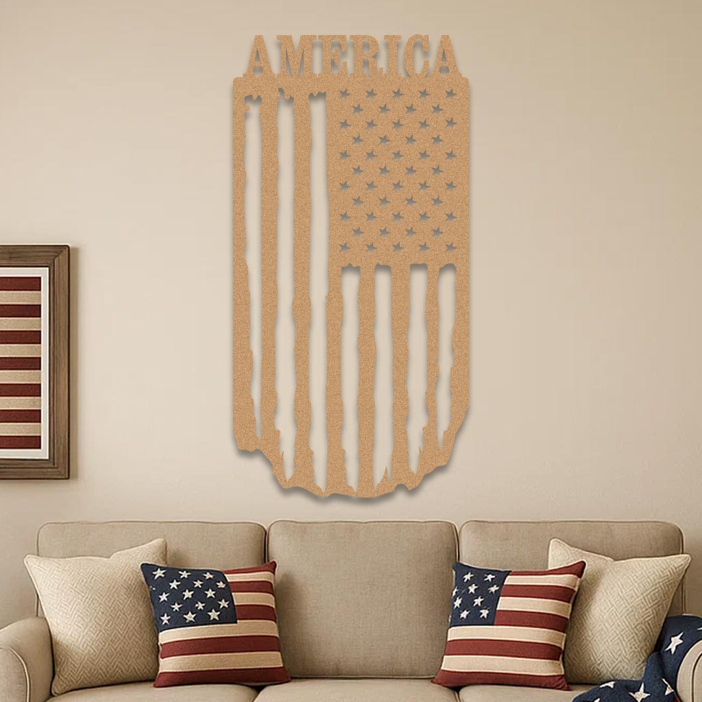 American Flag Hanging