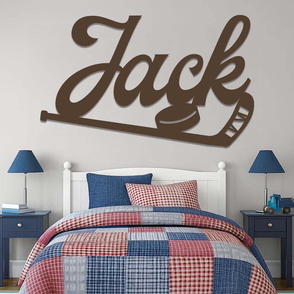 Hockey Name Sign