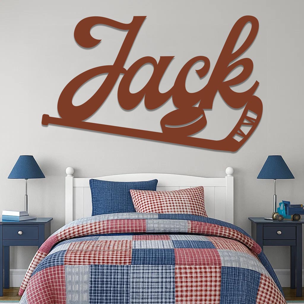 Hockey Name Sign