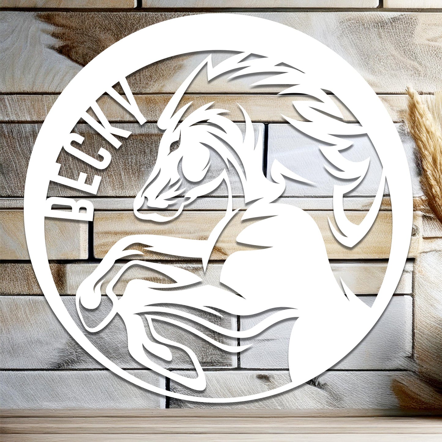 Horse Name Sign