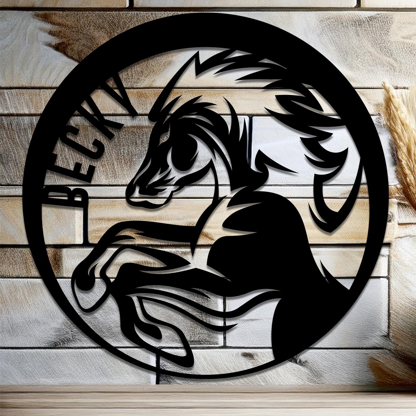 Horse Name Sign