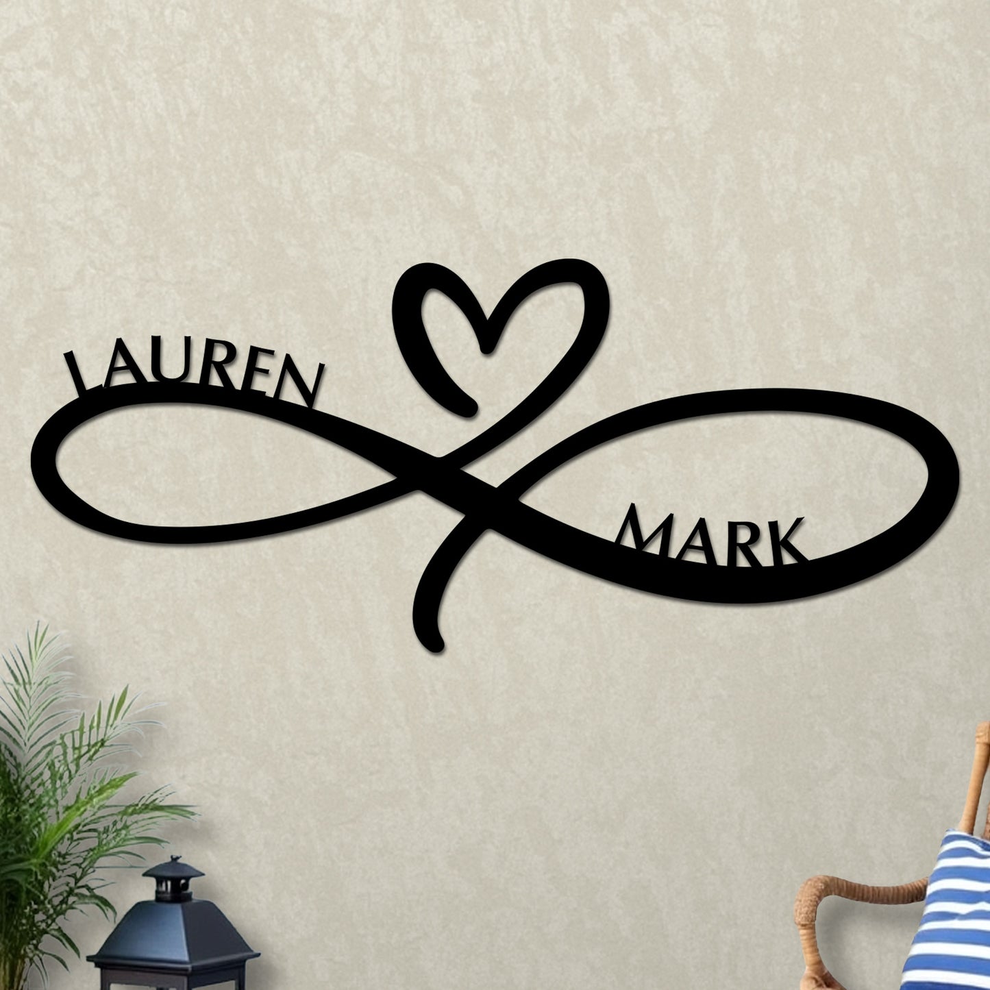 Infinity Heart Wedding Sign