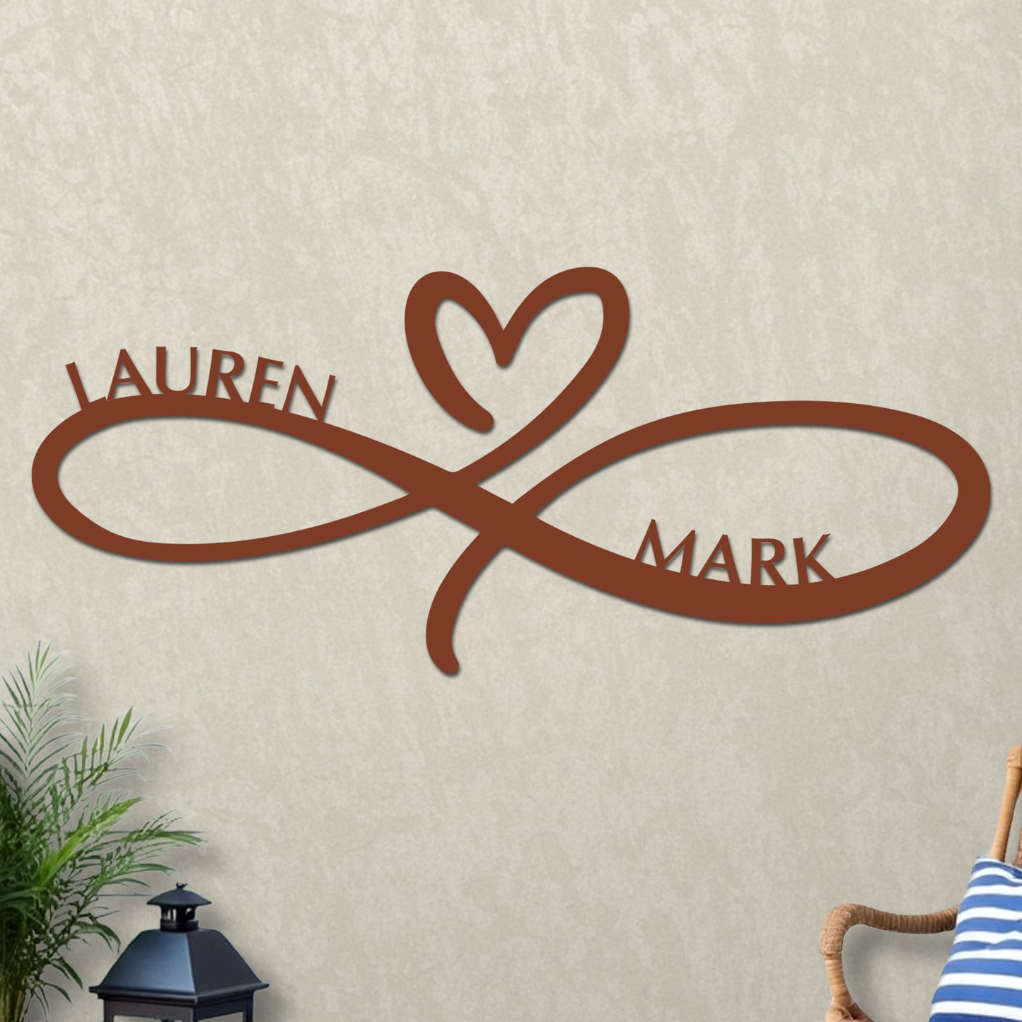 Infinity Heart Wedding Sign