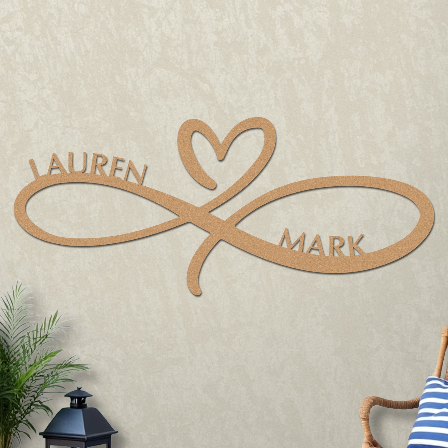Infinity Heart Wedding Sign