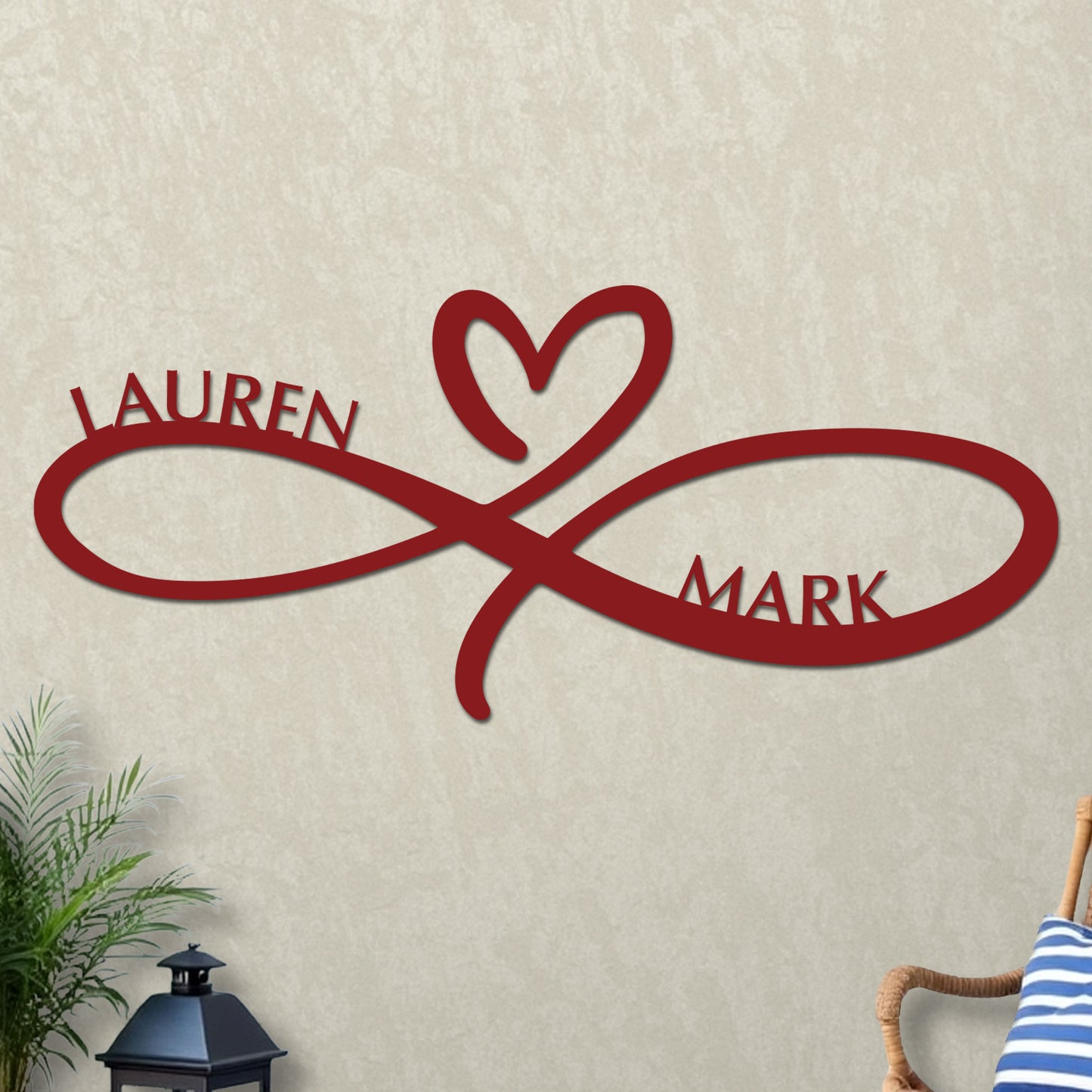 Infinity Heart Wedding Sign