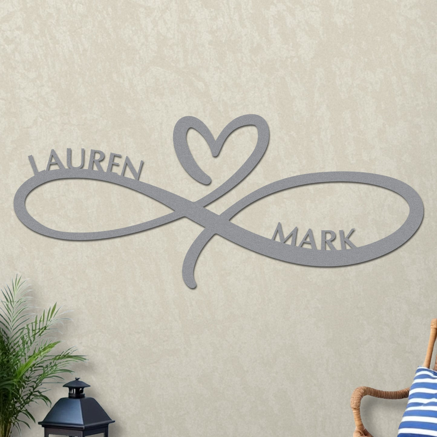 Infinity Heart Wedding Sign