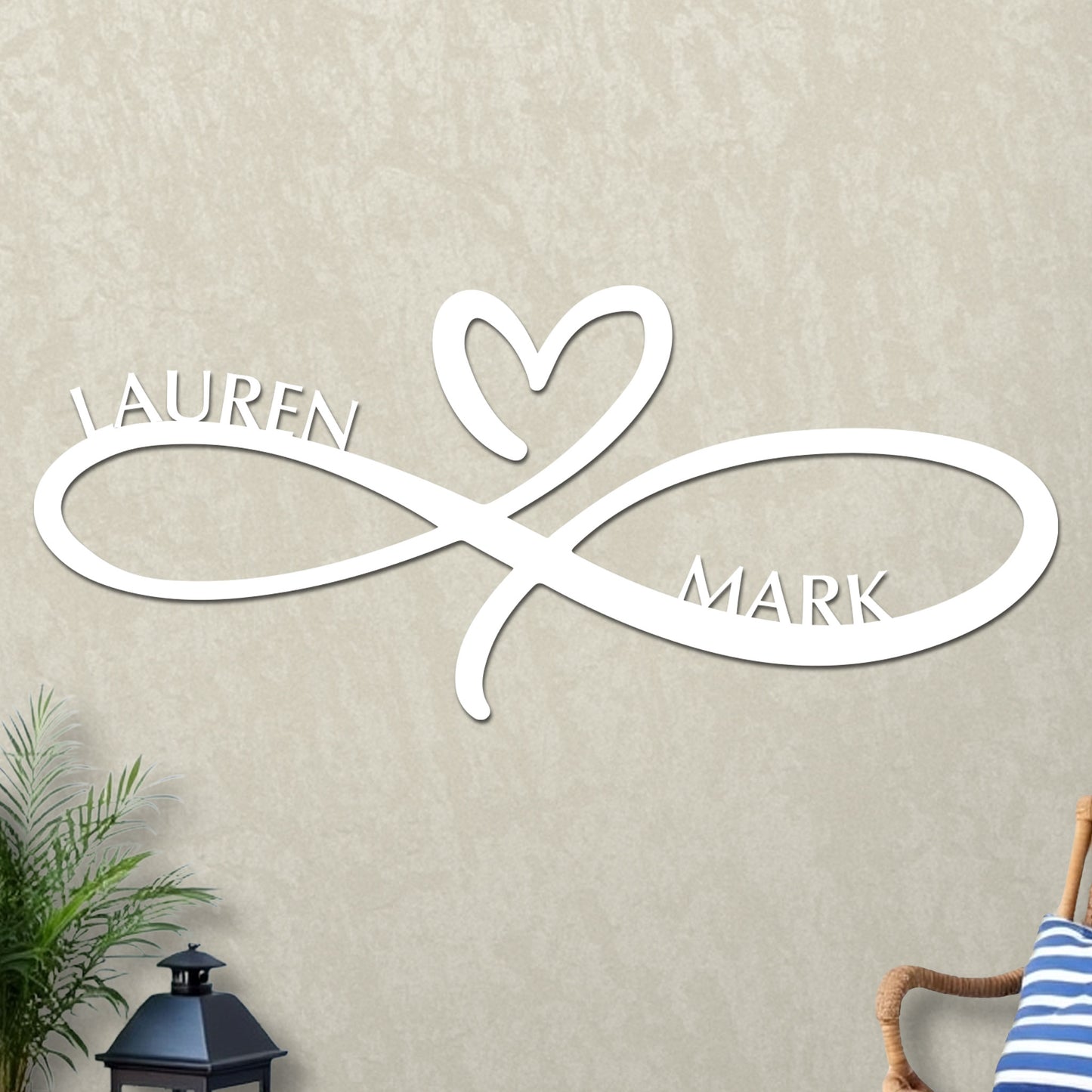 Infinity Heart Wedding Sign