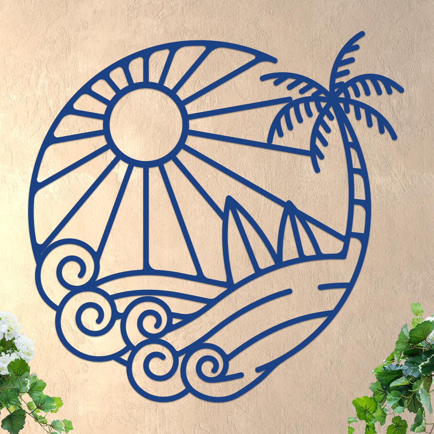 Island Sunset Surf Circle Sign