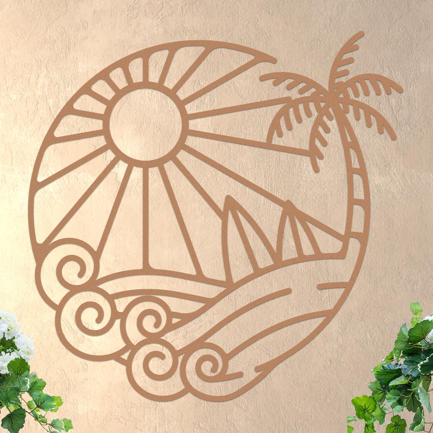 Island Sunset Surf Circle Sign