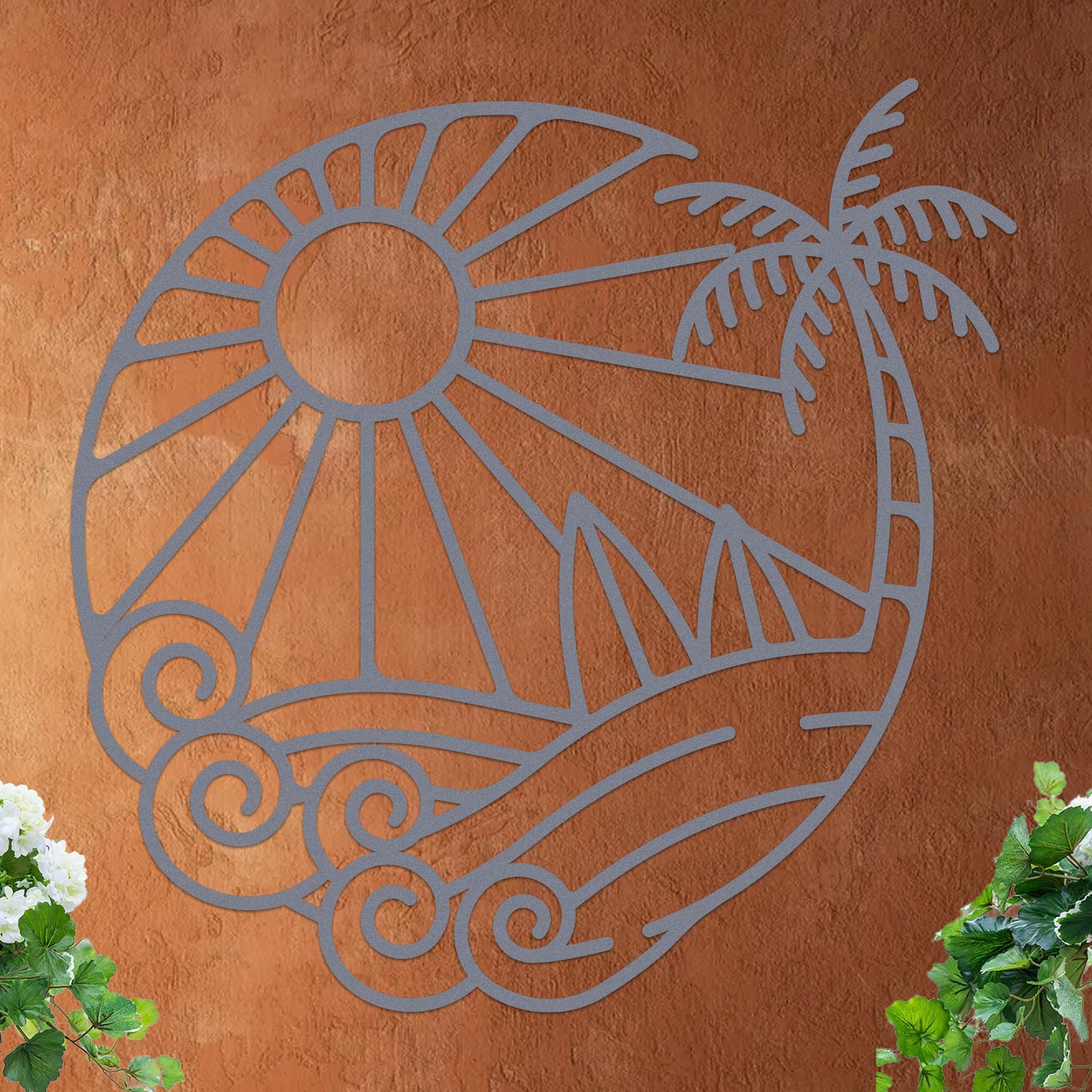 Island Sunset Surf Circle Sign