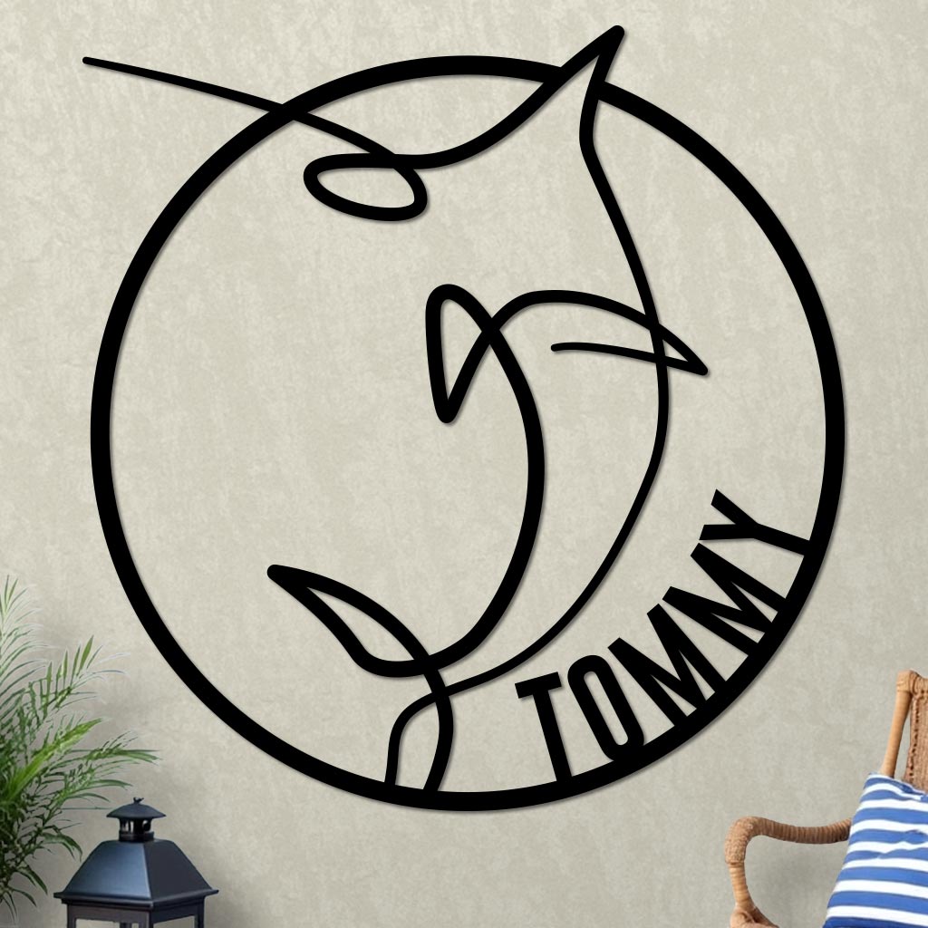 Marlin Name Sign