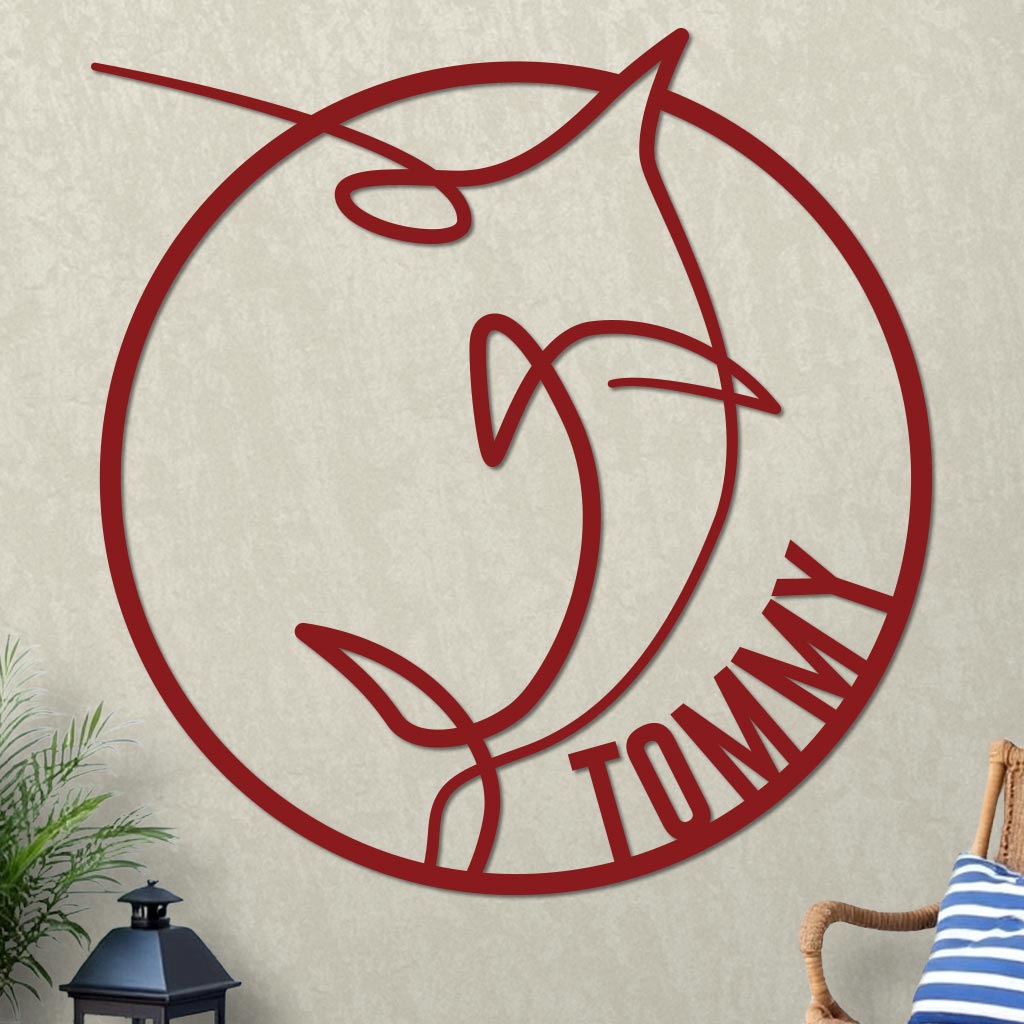 Marlin Name Sign