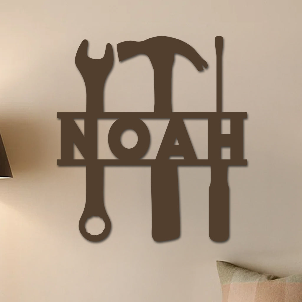 Name in Tools Sign