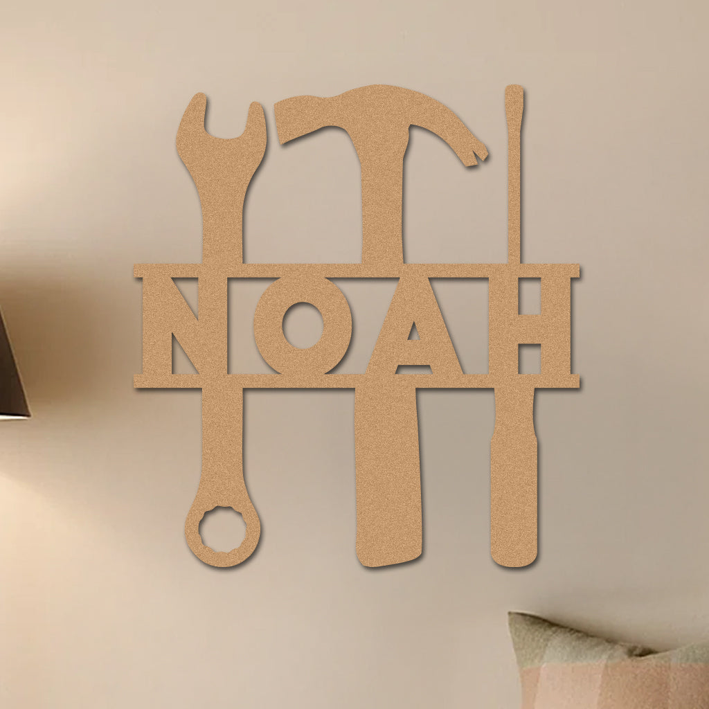 Name in Tools Sign