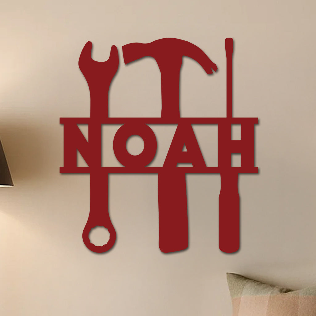 Name in Tools Sign
