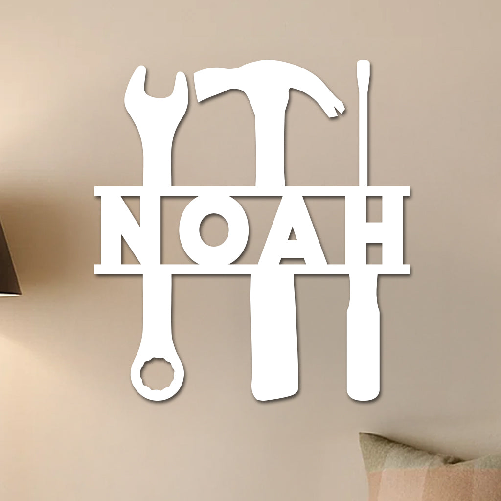 Name in Tools Sign