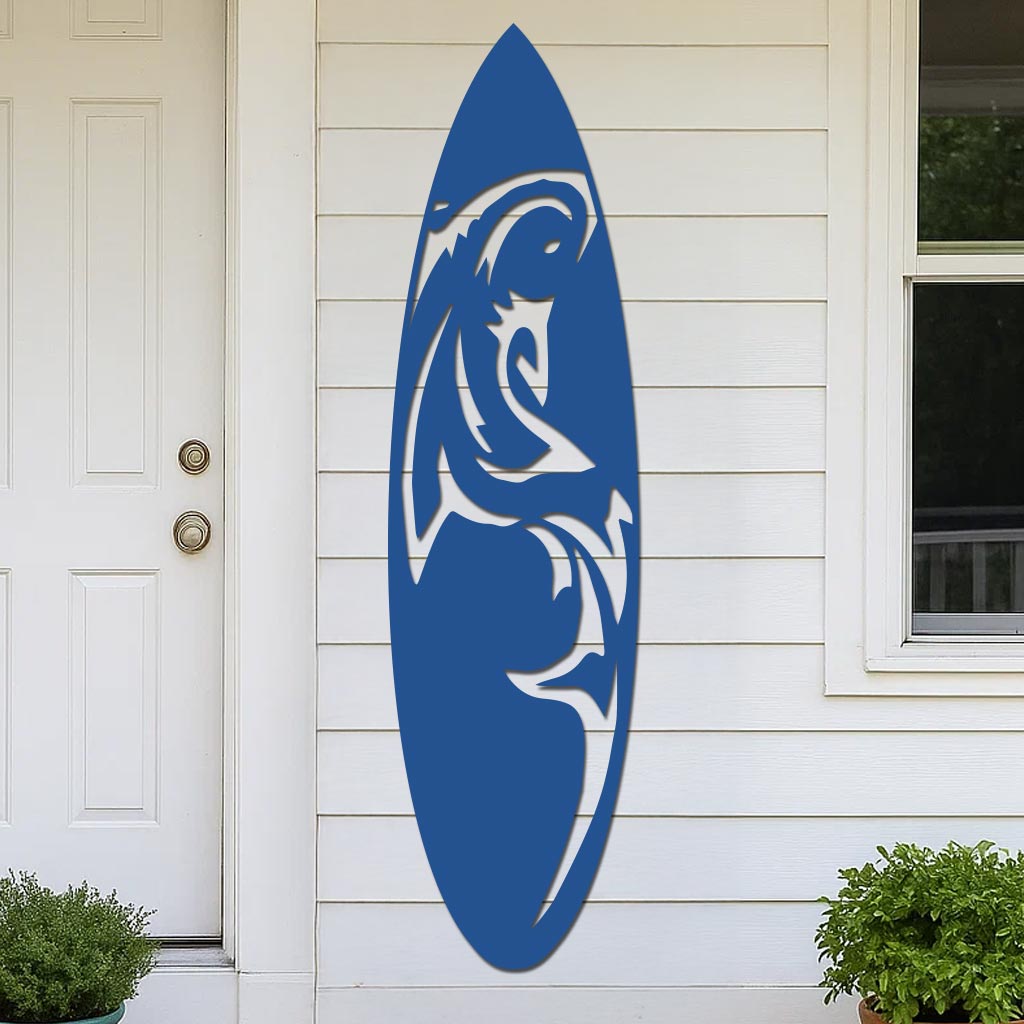 Shark Surfboard Sign