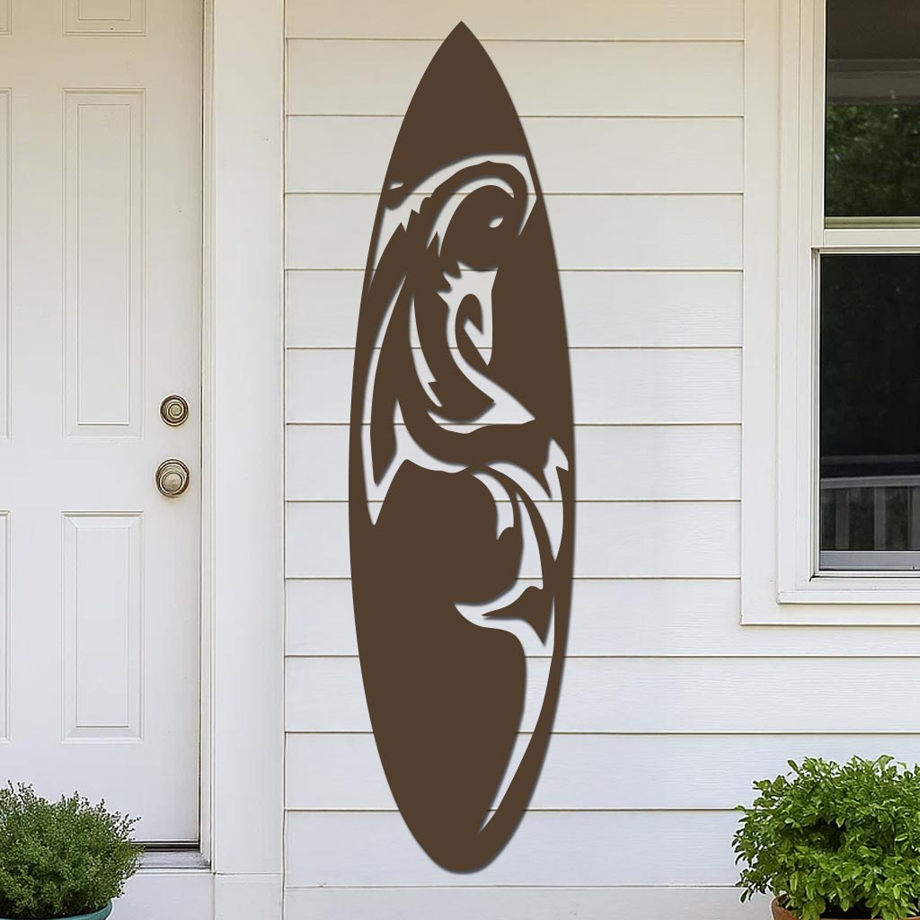 Shark Surfboard Sign