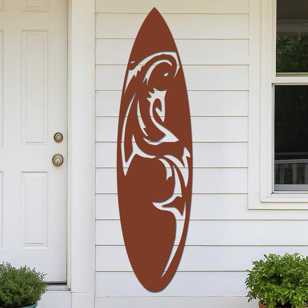 Shark Surfboard Sign