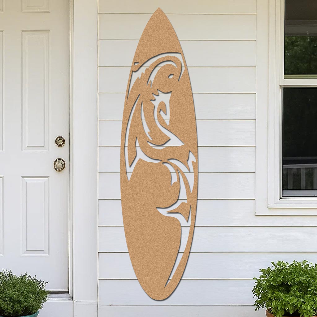 Shark Surfboard Sign