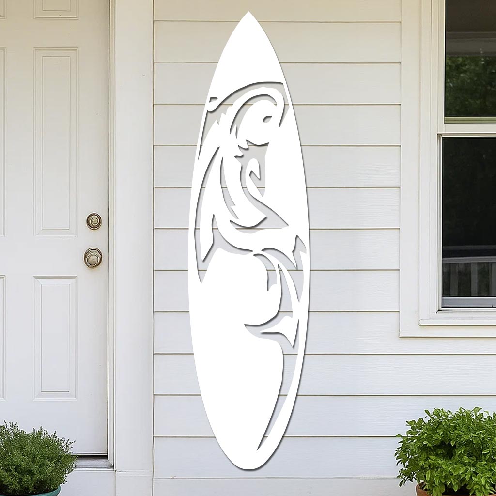 Shark Surfboard Sign