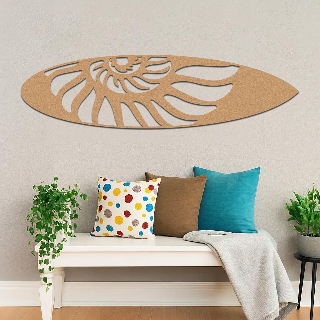 Shell Surfboard Sign