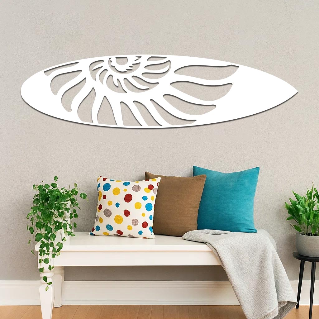 Shell Surfboard Sign