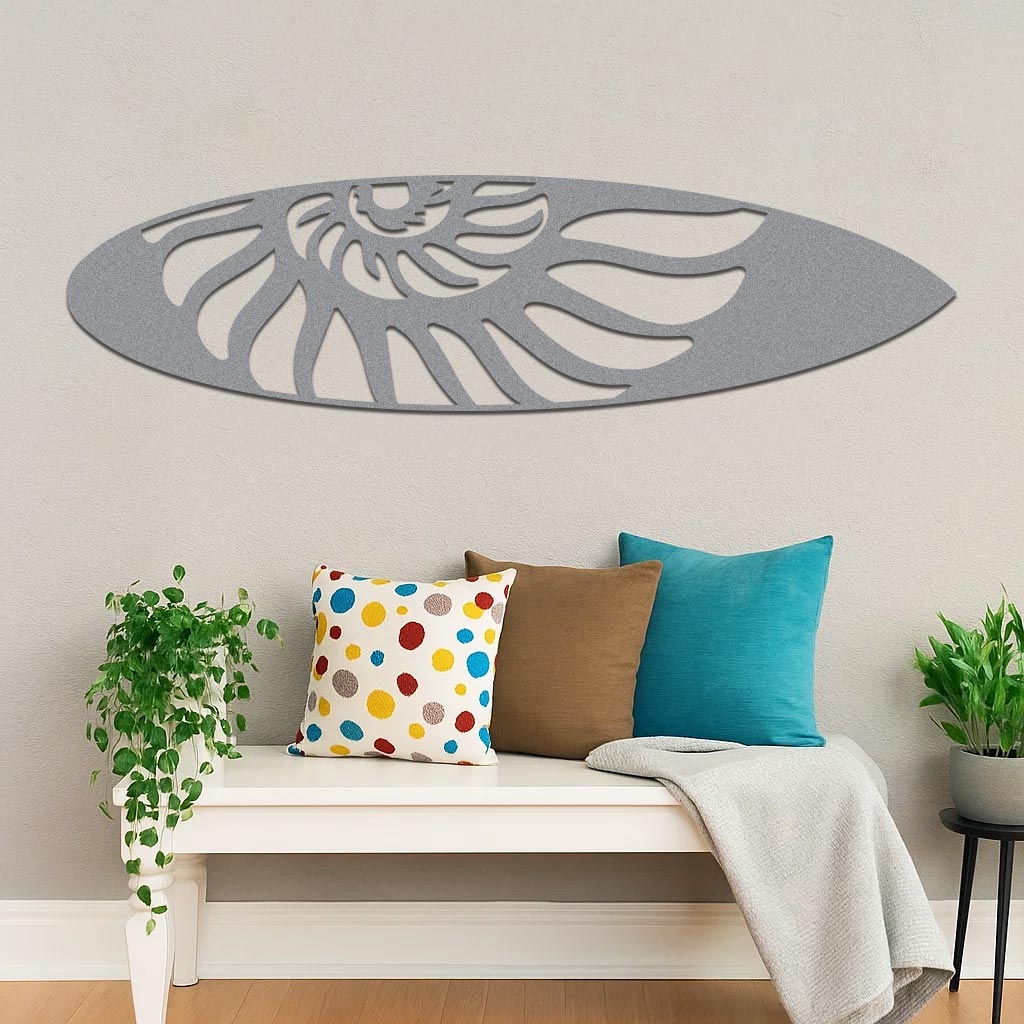 Shell Surfboard Sign