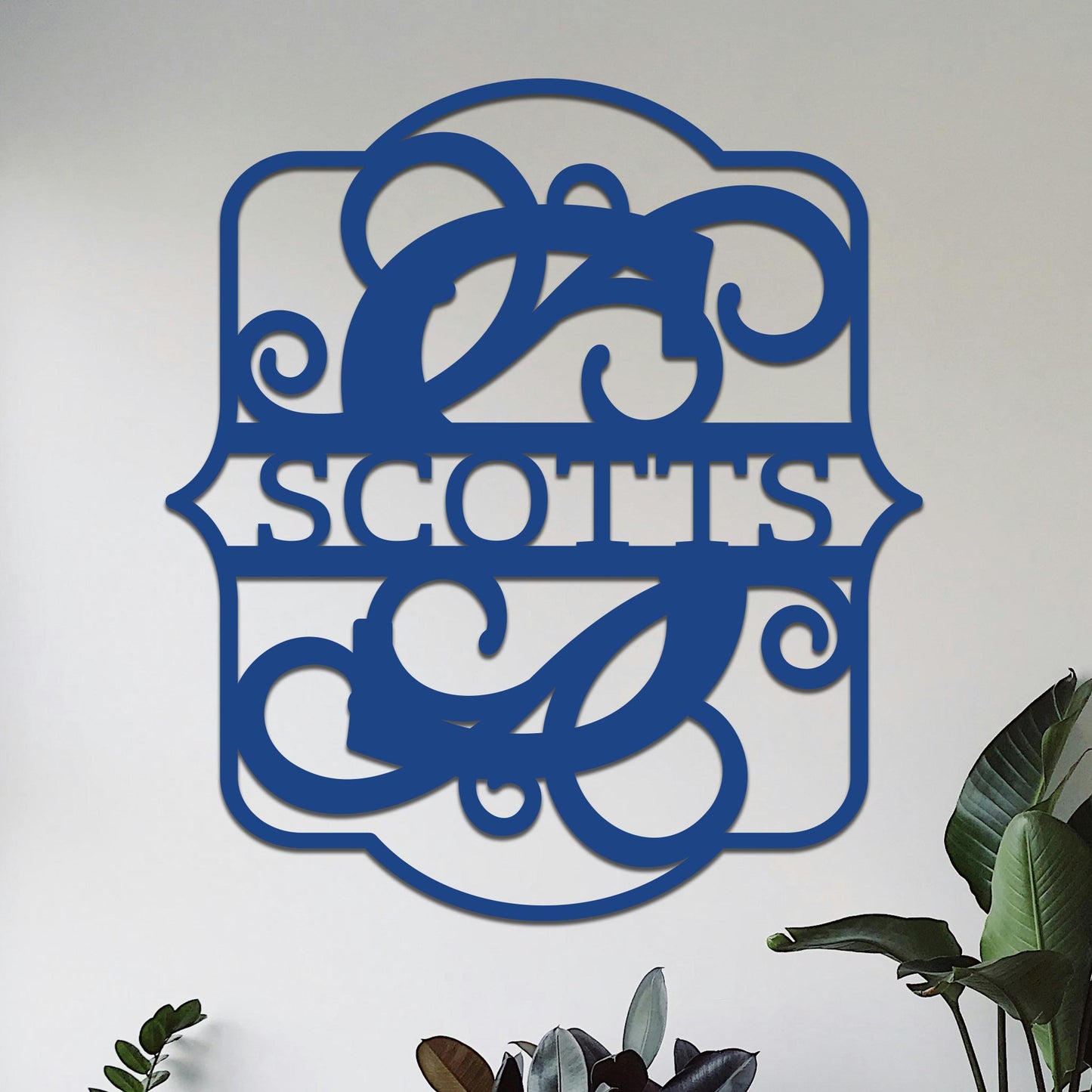 Split Monogram Sign