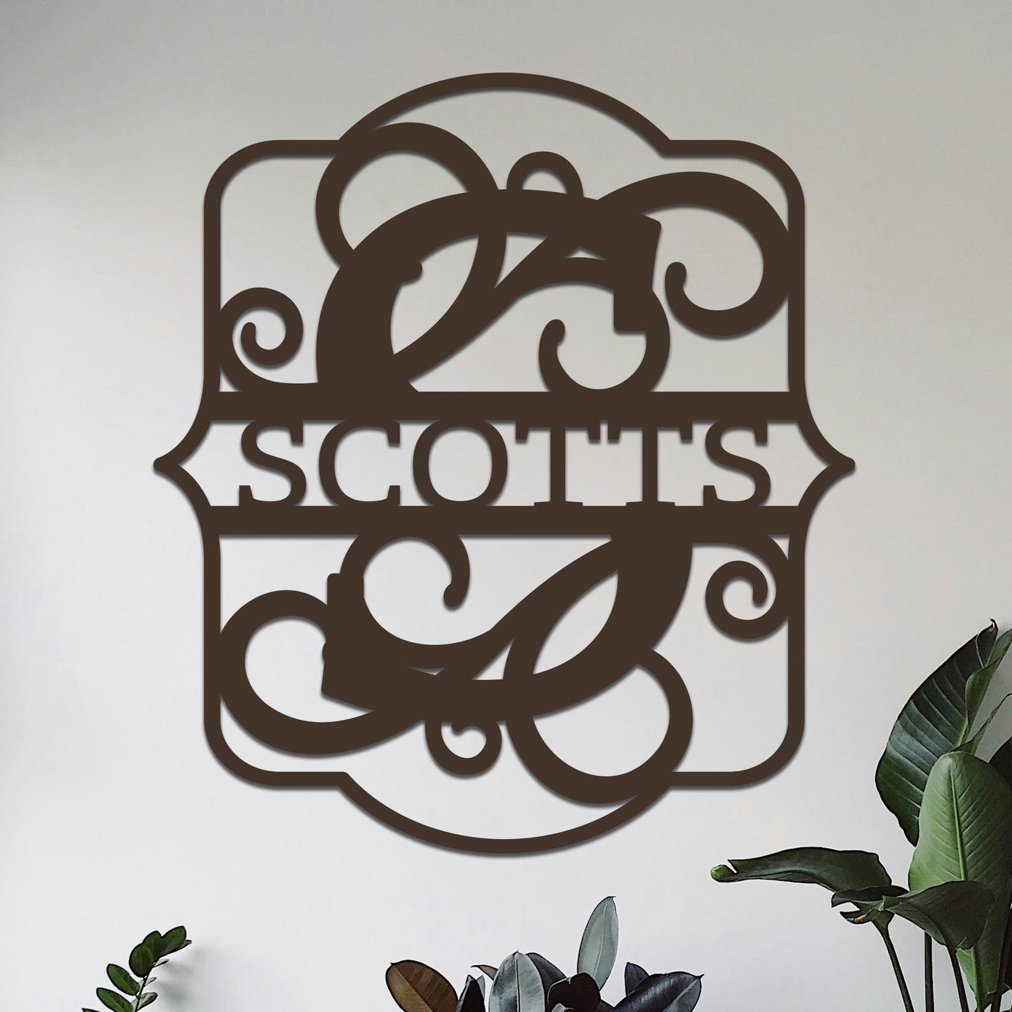 Split Monogram Sign
