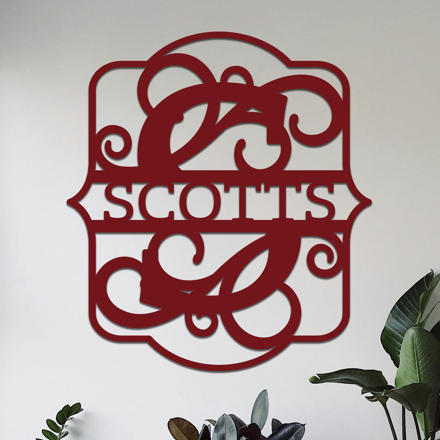 Split Monogram Sign