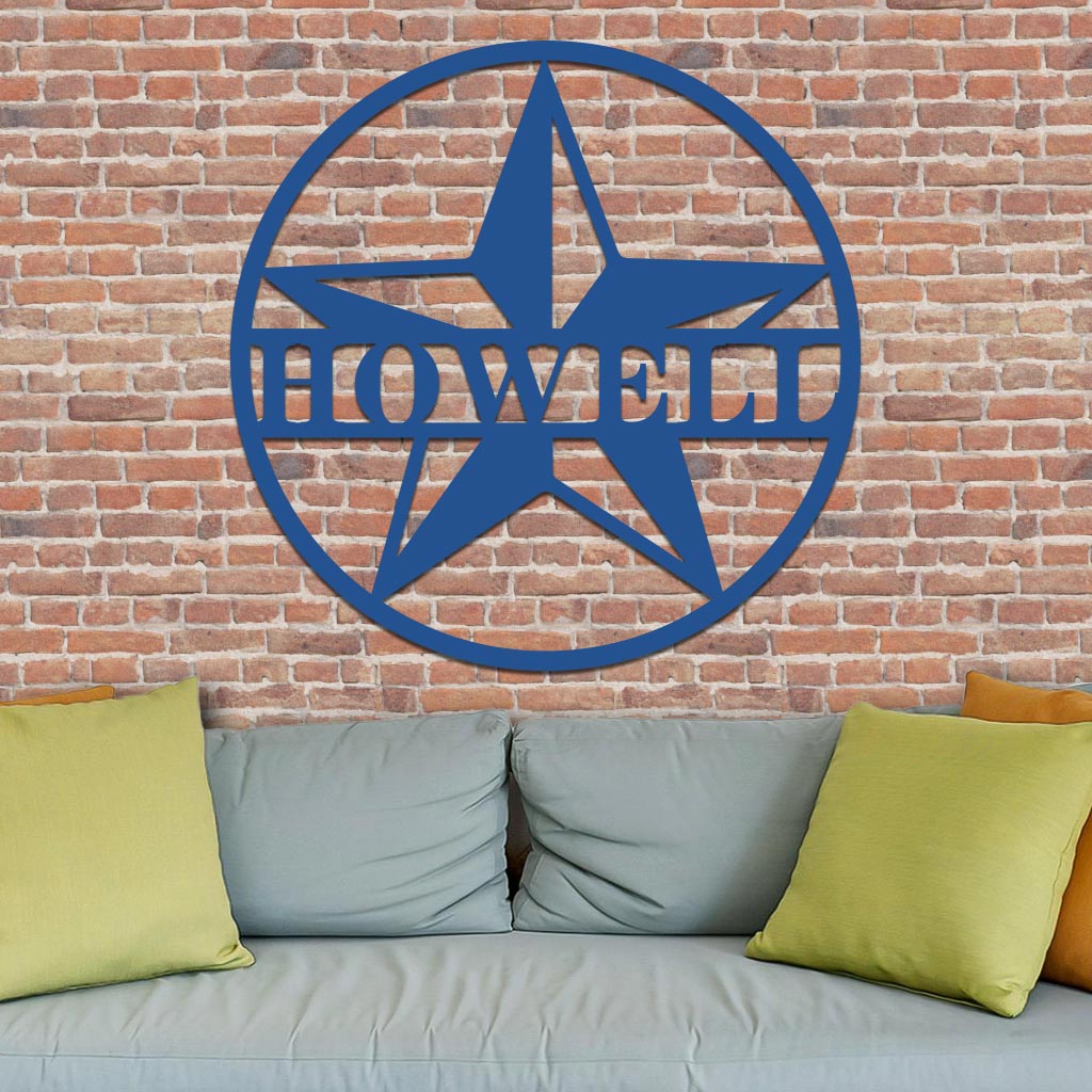 Star Family Name Sign