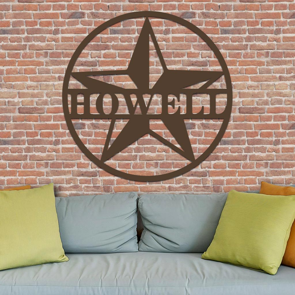 Star Family Name Sign