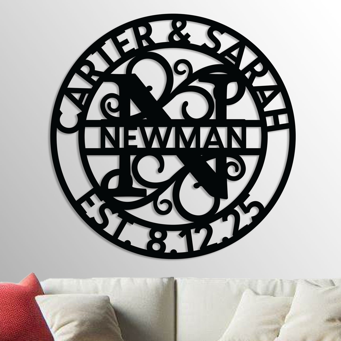 Wedding Monogram Sign