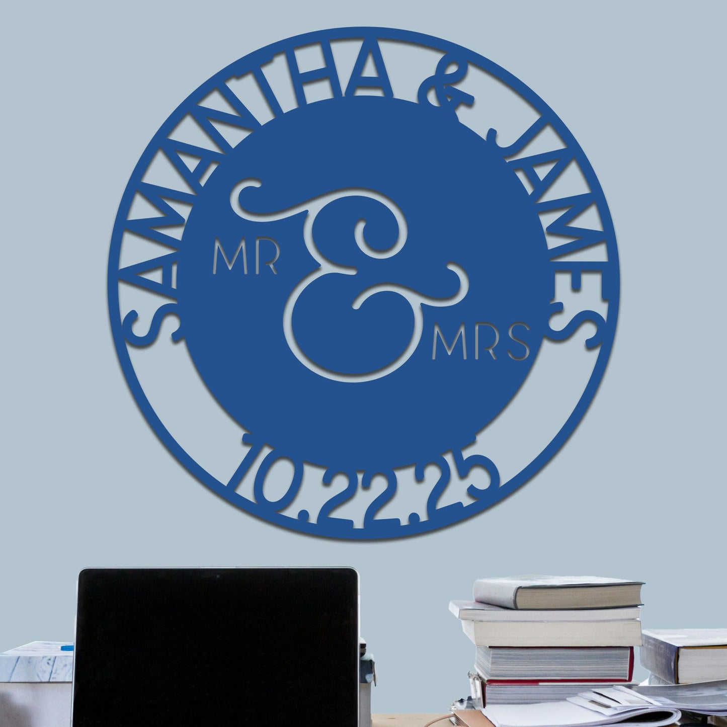 Wedding Sign, Mr & Mrs, Names and Date 2