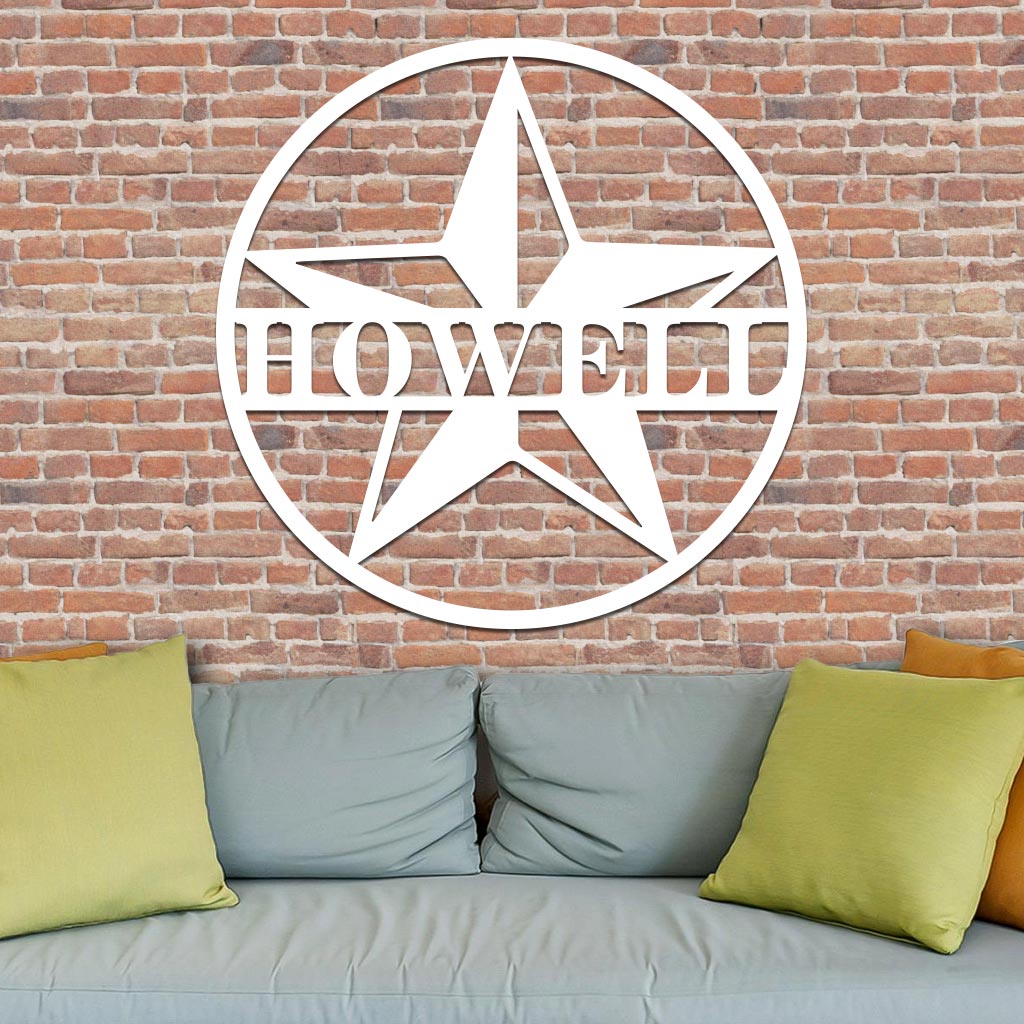 Star Family Name Sign