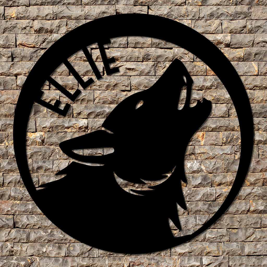 Wolf Name Sign