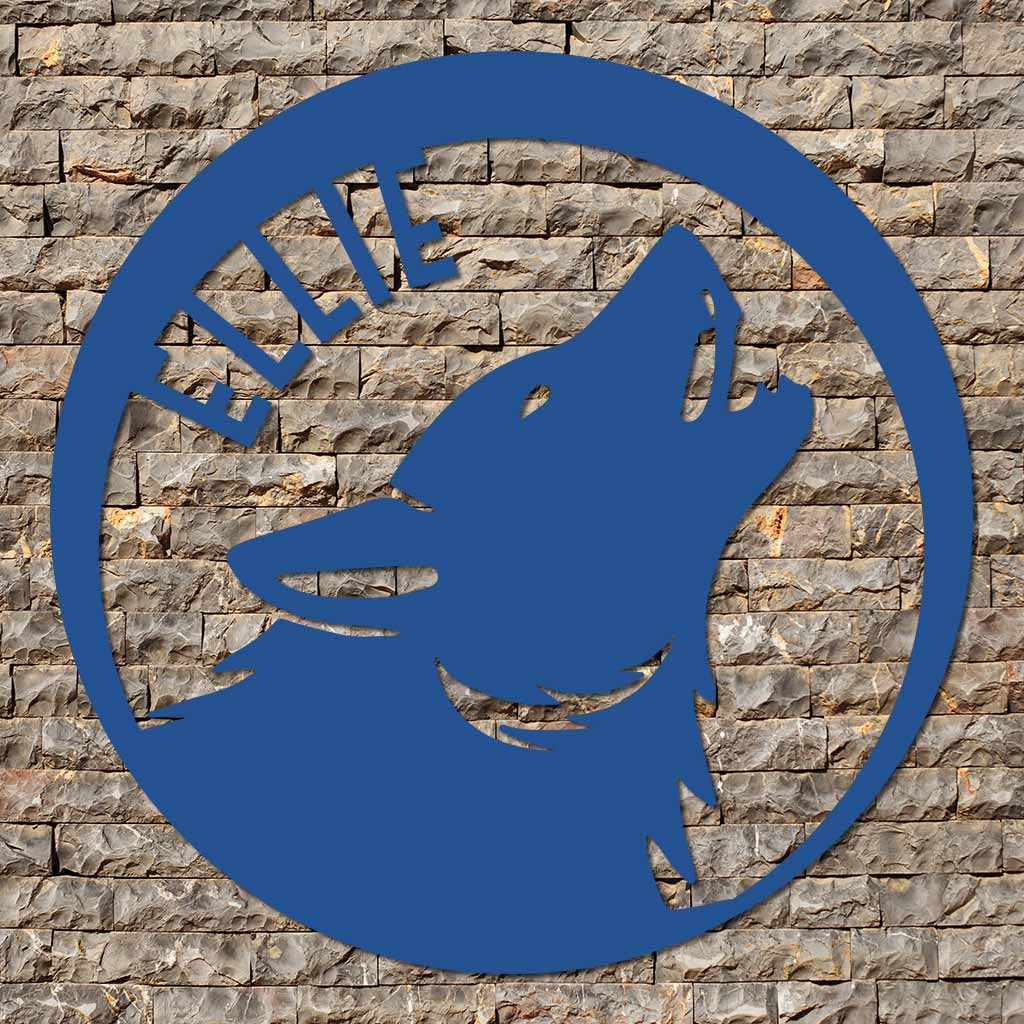 Wolf Name Sign