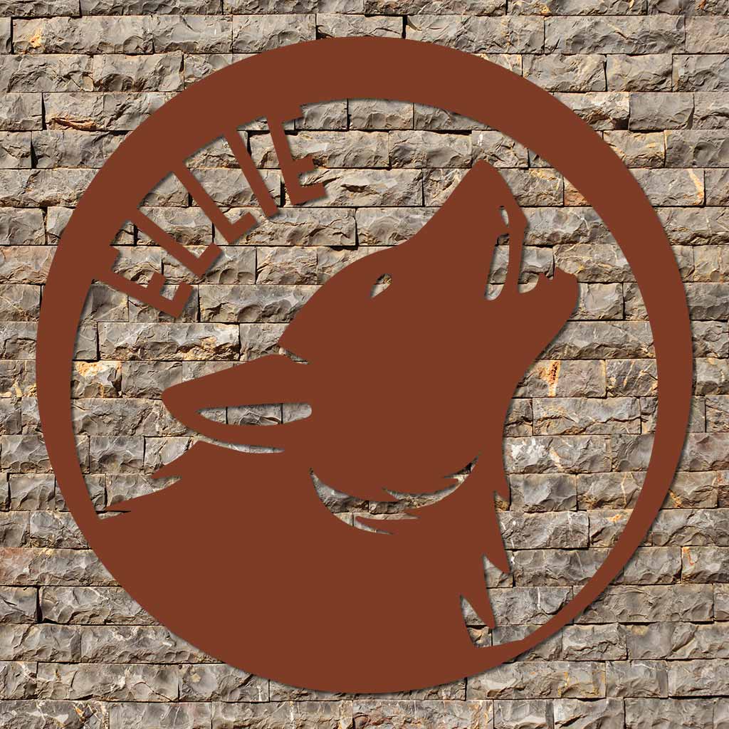 Wolf Name Sign