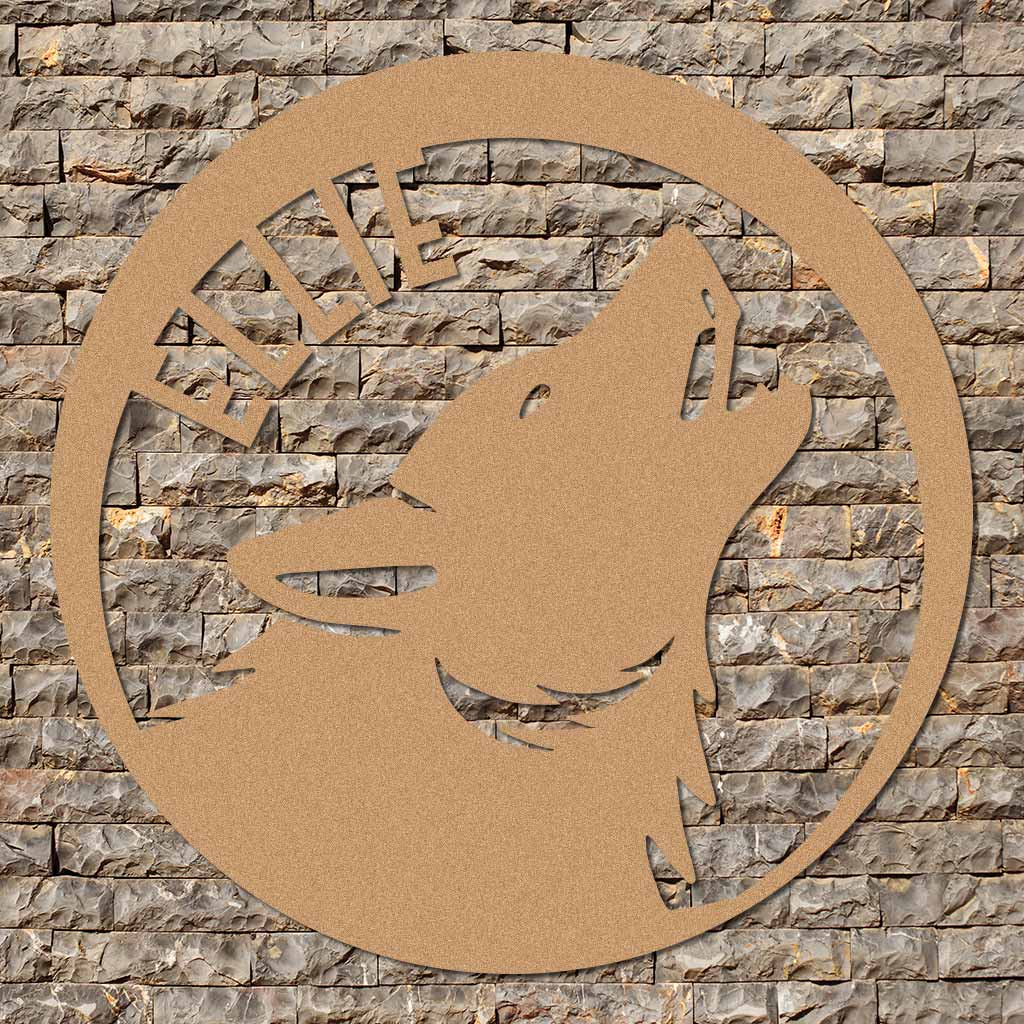 Wolf Name Sign