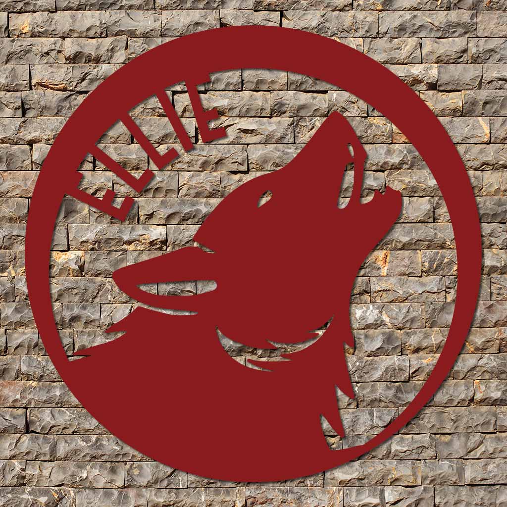 Wolf Name Sign