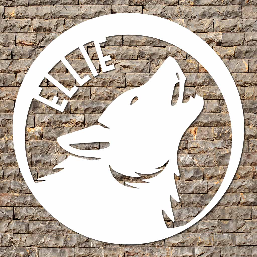 Wolf Name Sign